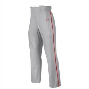 Men’s Nike Baseball Softball Pants Grey Red